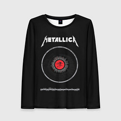 Лонгслив женский Metallica Vinyl, цвет: 3D-принт