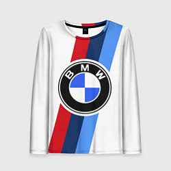 Лонгслив женский BMW M: White Sport, цвет: 3D-принт