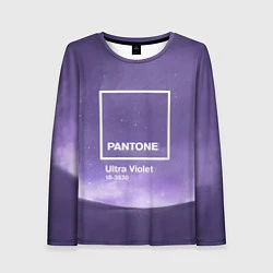 Лонгслив женский Pantone: Ultra Violet Space, цвет: 3D-принт