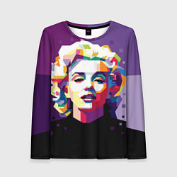 Лонгслив женский Marilyn Monroe, цвет: 3D-принт