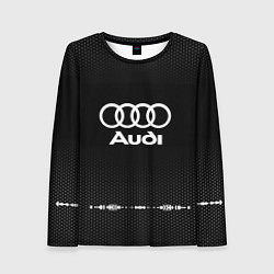 Женский лонгслив Audi: Black Abstract