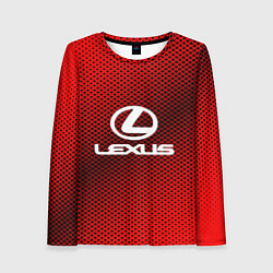 Лонгслив женский Lexus: Red Carbon, цвет: 3D-принт