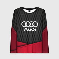 Лонгслив женский Audi: Grey Carbon, цвет: 3D-принт