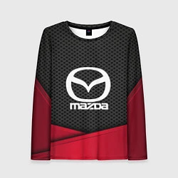Лонгслив женский Mazda: Grey Carbon, цвет: 3D-принт
