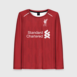 Лонгслив женский FC Liverpool Home 18-19, цвет: 3D-принт