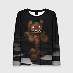 Лонгслив женский Minecraft: Freddy FNAF, цвет: 3D-принт