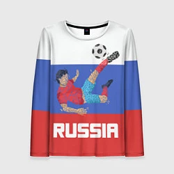 Женский лонгслив Russia Footballer