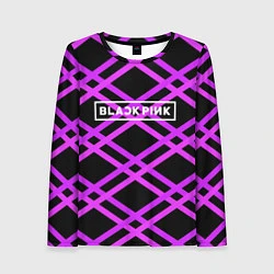 Лонгслив женский Black Pink: Neon Lines, цвет: 3D-принт