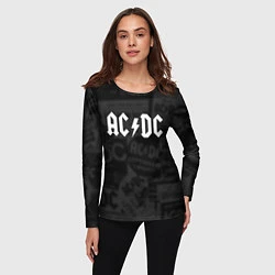 Лонгслив женский AC/DC: Black Rock, цвет: 3D-принт — фото 2