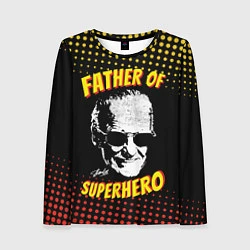Женский лонгслив Stan Lee: Father of Superhero