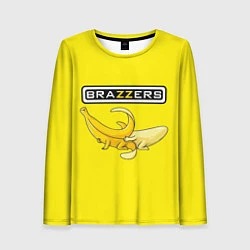 Лонгслив женский Brazzers: Yellow Banana, цвет: 3D-принт