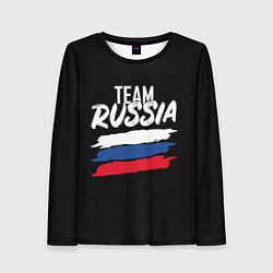 Лонгслив женский Team Russia, цвет: 3D-принт