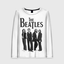 Лонгслив женский The Beatles: White Side, цвет: 3D-принт