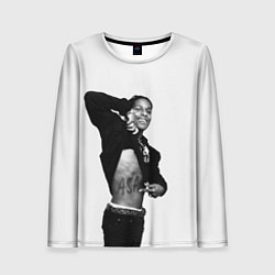 Лонгслив женский ASAP Rocky: White Fashion, цвет: 3D-принт