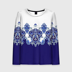 Женский лонгслив Растительный орнамент