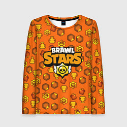 Лонгслив женский Brawl Stars: Orange Team, цвет: 3D-принт