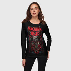 Лонгслив женский Machine Head: Blooded Skull, цвет: 3D-принт — фото 2