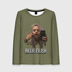 Лонгслив женский BILLIE EILISH, цвет: 3D-принт