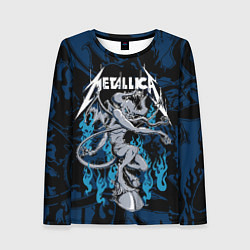 Лонгслив женский Metallica - бес, цвет: 3D-принт