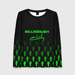 Лонгслив женский Billie Eilish: Green & Black Autograph, цвет: 3D-принт