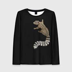 Лонгслив женский И мой зверёк со мною, цвет: 3D-принт