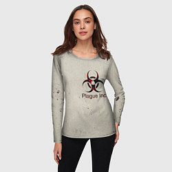 Лонгслив женский Plague Inc, цвет: 3D-принт — фото 2