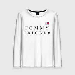 Лонгслив женский Tommy Hilfiger , Tommy trigger, цвет: 3D-принт