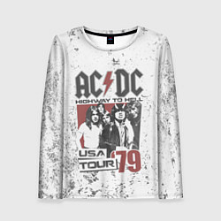 Лонгслив женский ACDC, цвет: 3D-принт