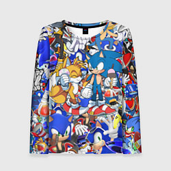 Женский лонгслив SONIC PATTERN