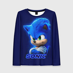 Лонгслив женский SONIC, цвет: 3D-принт