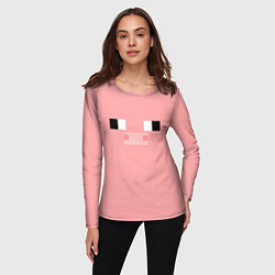 Лонгслив женский Minecraft Pig, цвет: 3D-принт — фото 2