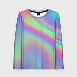 Лонгслив женский Gradient vinyl, цвет: 3D-принт
