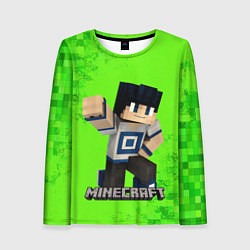 Лонгслив женский MINECRAFT, цвет: 3D-принт