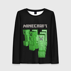 Лонгслив женский MINECRAFT CREEPER, цвет: 3D-принт