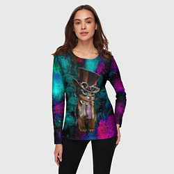 Лонгслив женский Сказочный Котик, цвет: 3D-принт — фото 2