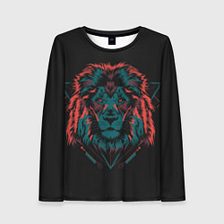 Лонгслив женский Лев на закате, цвет: 3D-принт