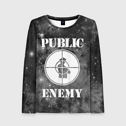 Лонгслив женский PUBLIC ENEMY, цвет: 3D-принт