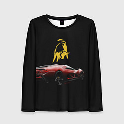 Лонгслив женский Lamborghini - motorsport, цвет: 3D-принт