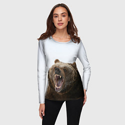 Лонгслив женский Bear, цвет: 3D-принт — фото 2