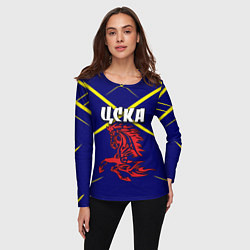Лонгслив женский ЦСКА, цвет: 3D-принт — фото 2