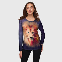 Лонгслив женский Звездный Лев, цвет: 3D-принт — фото 2