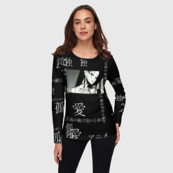 Лонгслив женский Аниме девушка, цвет: 3D-принт — фото 2