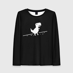 Лонгслив женский Динозавр Гугл Хром, цвет: 3D-принт