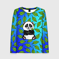 Лонгслив женский Панда, цвет: 3D-принт