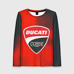 Женский лонгслив Ducati Corse logo