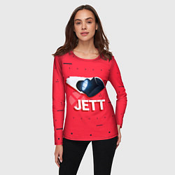 Лонгслив женский Jett, цвет: 3D-принт — фото 2