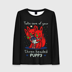 Лонгслив женский Hades Загрей и милый цербер, цвет: 3D-принт