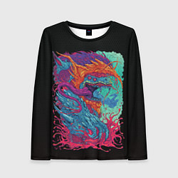 Женский лонгслив Hyper beast art