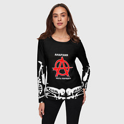 Лонгслив женский ГРАЖДАНСКАЯ ОБОРОНА,, цвет: 3D-принт — фото 2