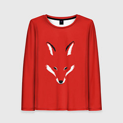 Лонгслив женский Fox minimalism, цвет: 3D-принт